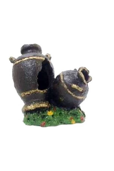 TROPİKAL Akvaryum Dekor Anfora Ikili (7 CMX 8,5 CM) ürün görseli 1