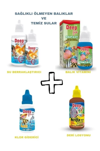 canlipetshop Yeni kurulan fanus ve akvaryumlar için düzenli ilaç seti ürün görseli 1