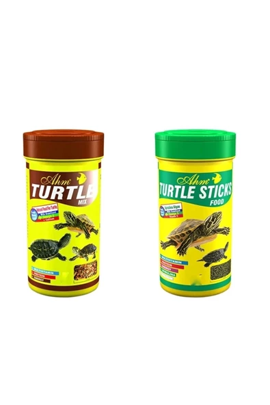 Ahm Kaplumbağa Yem Seti ( Mix+sticks ) 100 Ml X 2 Adet ürün görseli 1