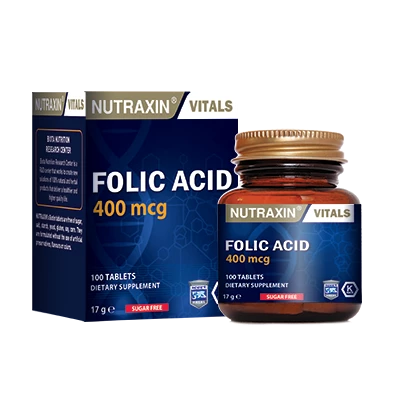 Nutraxin Folic Acid 400 mcg 100 Tablet ürün görseli 1