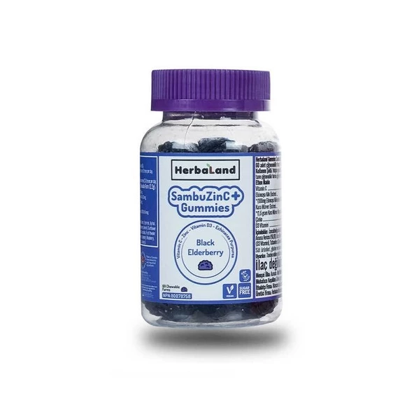 Herbaland Gummies SambuZinC+Gummies 60 Chewable forms ürün görseli 1