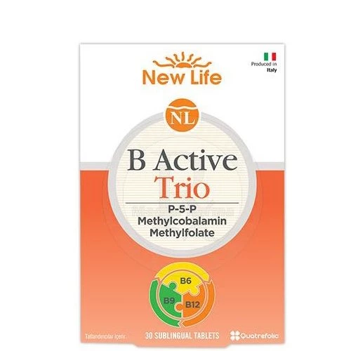 New Life B Active Trio Sublingual 30 Tablet ürün görseli 1