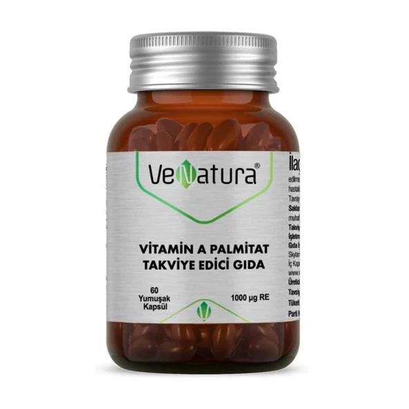 Venatura Vitamin A Palmitat 1000mcg 60 Kapsül ürün görseli 1