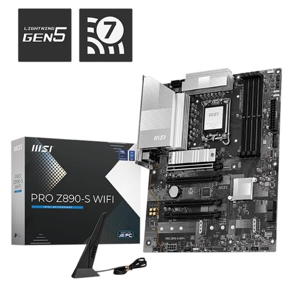 MSI Pro Z890-S Wifi D5 1700P Hdmi Dp ürün görseli 1