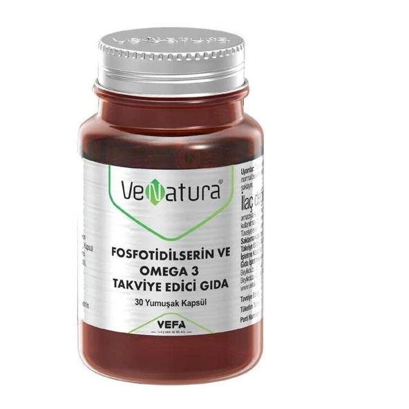 Venatura Fosfotidilserin ve Omega 3 İçeren Takviye Edici Gıda 30 Kapsül ürün görseli 1