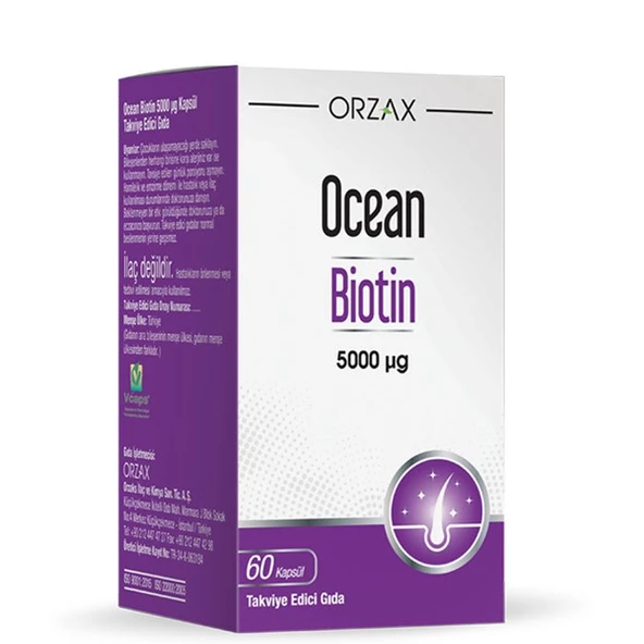 Ocean Biotin 5000mcg 60 Kapsül ürün görseli 1