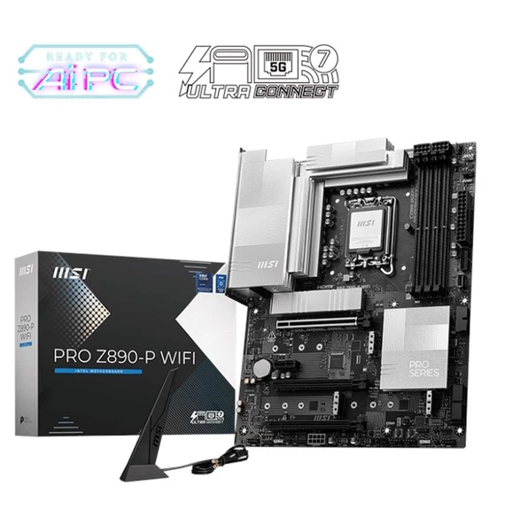 MSI Pro Z890-P Wifi D5 1851P Hdmi Dp ürün görseli 1