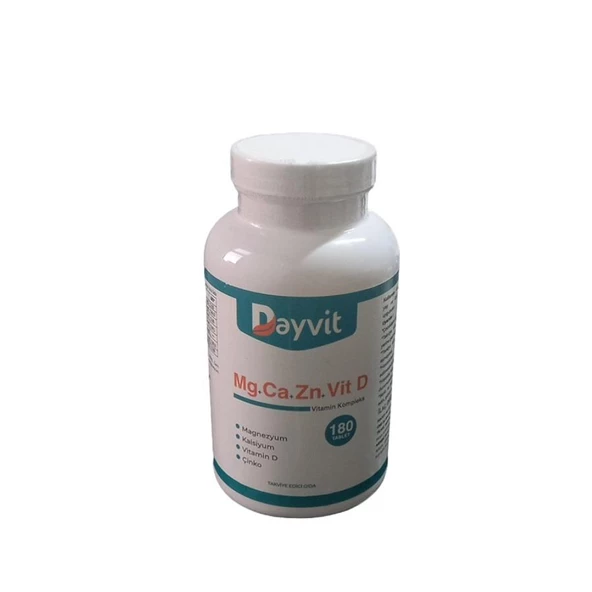 Dayvit Kalsiyum Magnesium Vitamin D Çinko 180 Tablet ürün görseli 1