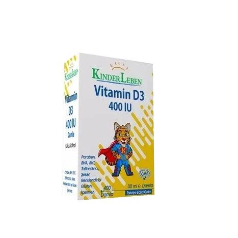 Kinderleben Vitamin D3 400IU 20ml Damla ürün görseli 1