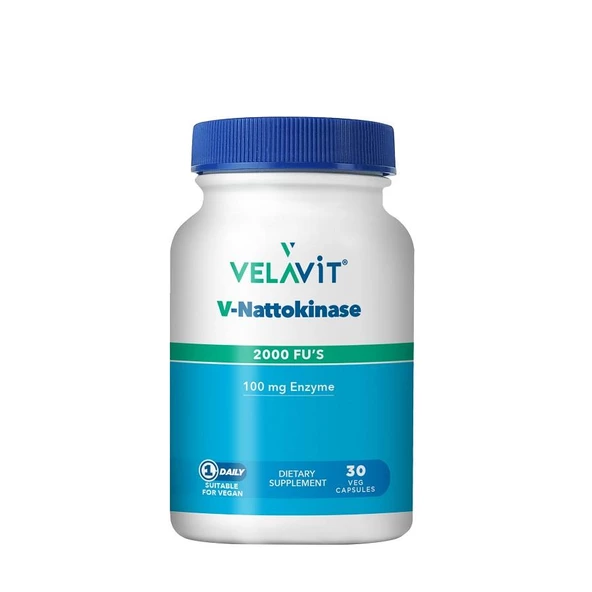 Velavit V-Nattokinase 30 Kapsül ürün görseli 1