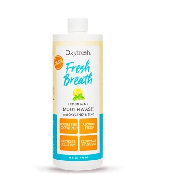Oxyfresh Florürsüz Nane Limon Ağız Bakım Suyu 473 ml ürün görseli 1