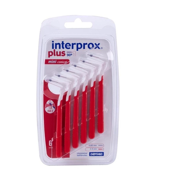 Interprox Plus Mini Conical Arayüz Fırçası 6 Adet KIRMIZI ürün görseli 1
