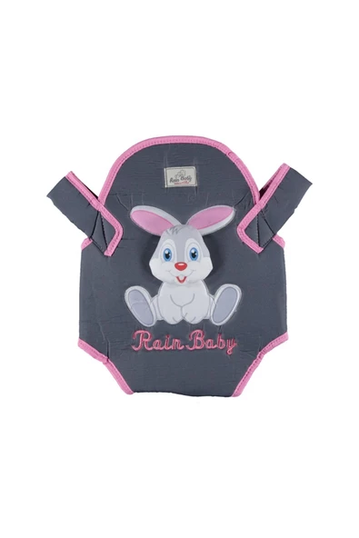 ŞMTSTYLE Tavşan Kabartmalı Kanguru Pembe Kız Bebek Taşıma ürün görseli 1