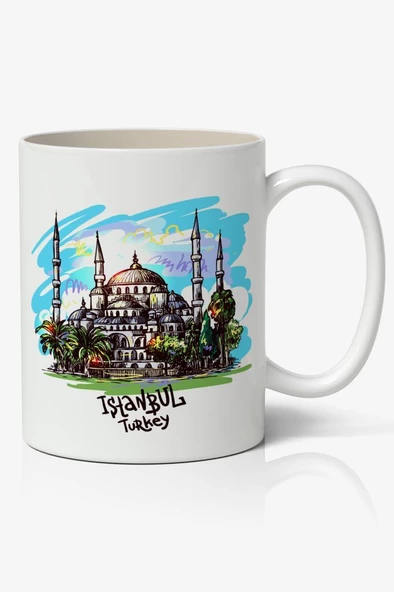 İstanbul Baskılı Kupa Bardak Baskılı Kahve Kupa Bardak-2 ürün görseli 1