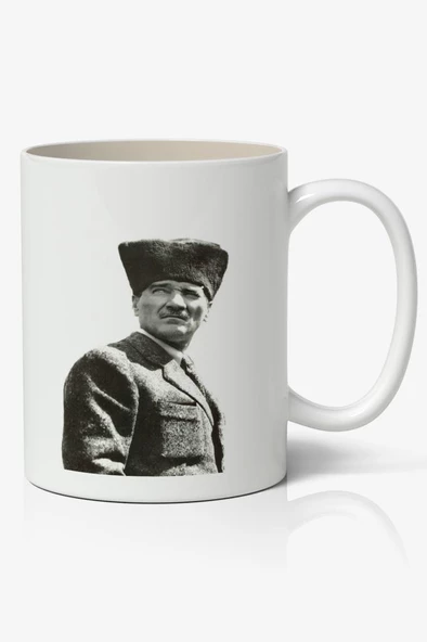 Atatürk Baskılı Kupa Bardak Baskılı Kahve Kupa Bardak-3 ürün görseli 1