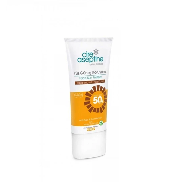 Cire Aseptine Sun Yüz Güneş Koruyucu Spf50+ Yaşlanma ve Leke Karşıtı 50 ml ürün görseli 1