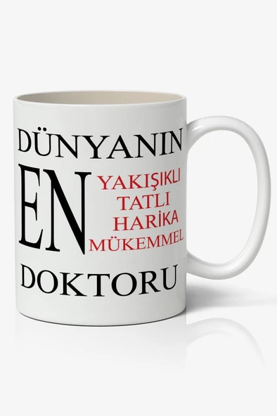 Doktorlar Günü Temalı Baskılı Kupa Bardak Baskılı Kahve Kupa Bardak ürün görseli 1