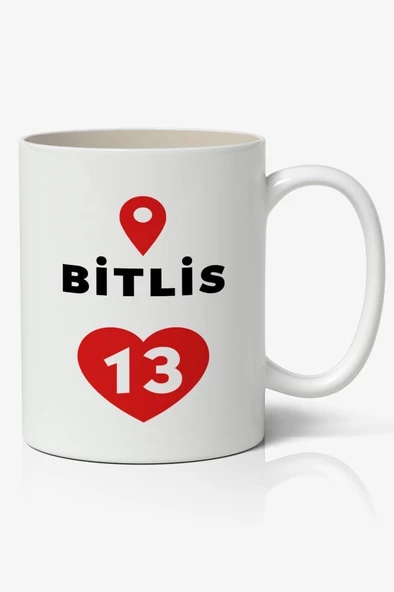 Bitlis Baskılı Kupa Bardak Baskılı Kahve Kupa Bardak ürün görseli 1
