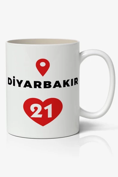 Diyarbakır Baskılı Kupa Bardak Baskılı Kahve Kupa Bardak ürün görseli 1