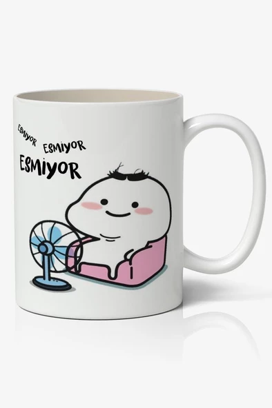 Esmiyor Yazılı Baskılı Kupa Bardak Baskılı Kahve Kupa Bardak ürün görseli 1