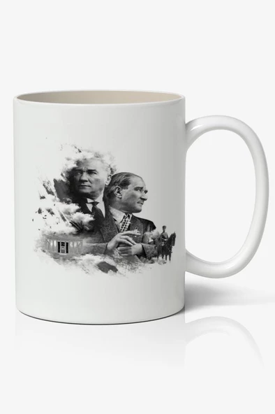 Atatürk Baskılı Kupa Bardak 1 - Baskılı Kahve Kupa Bardak ürün görseli 1