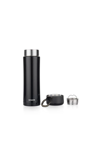 Schafer Iron Man Termos 420 Ml-Siyah - Resim 3