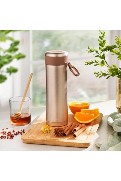 Schafer Iron Man Termos 420 Ml-Rosegold ürün görseli 1