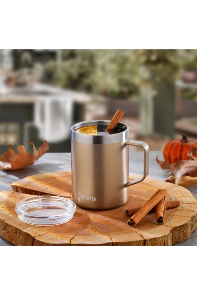 Schafer Iron Man Kupa Termos 350 Ml-Rosegold ürün görseli 1