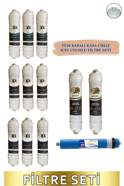 Kapalı Kasa Su Arıtma Cihazı Filtresi Inline  Yıllık Bakım Seti (LG Membranlı) SET ürün görseli 1