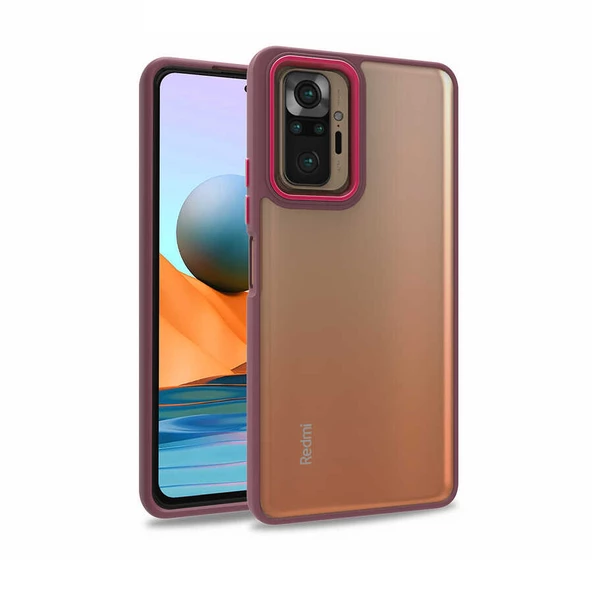 Xiaomi Redmi Note 10 Pro Kılıf Kamera Çıkıntılı Arkası Şeffaf Köşeleri Parlak Renkli Işlemeli Flora Kapak ürün görseli 1