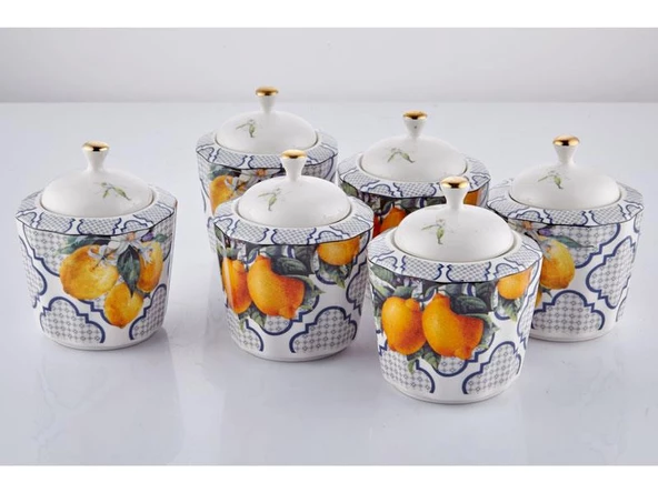 Lamedore Lemons Serisi 6 lı Baharat Takımı Seti  300 cc 1JYC-308 ürün görseli 1