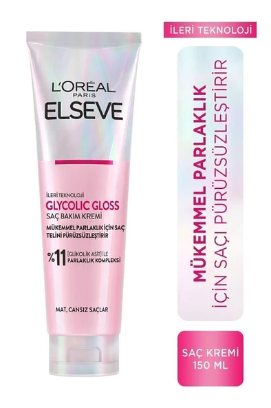 Glycolic Gloss Mükemmel Parlaklık için Pürüzsüzleştirici Saç Kremi 150ml ürün görseli 1