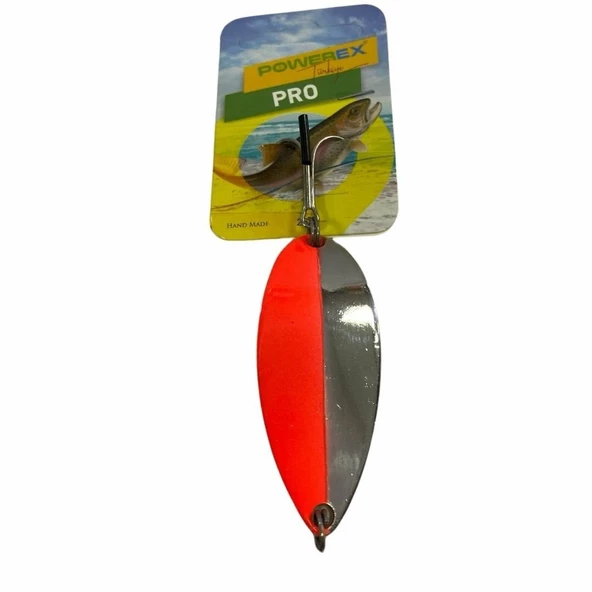 Powerex PRO 26 gr. 6,5 cm. 6823 Metal Kaşık Sahte Yem - Turna Kaşığı Kırmızı Parlak Olta Kaşığı ürün görseli 1