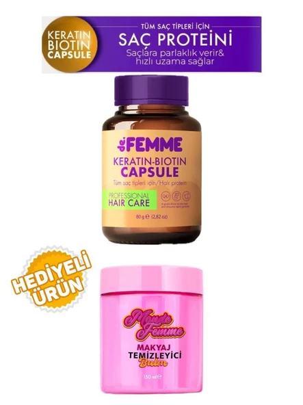 De Femme Saç Bakım Proteini+Monde Femme Makyaj Temizleyici Balm 150 Ml Hediyeli ürün görseli 1