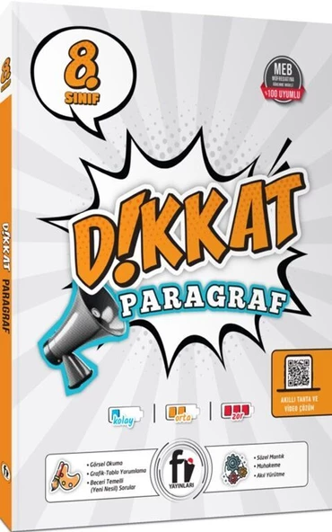 Fi Yayınları 8. Sınıf Dikkat Paragraf Soru Bankası ürün görseli 1