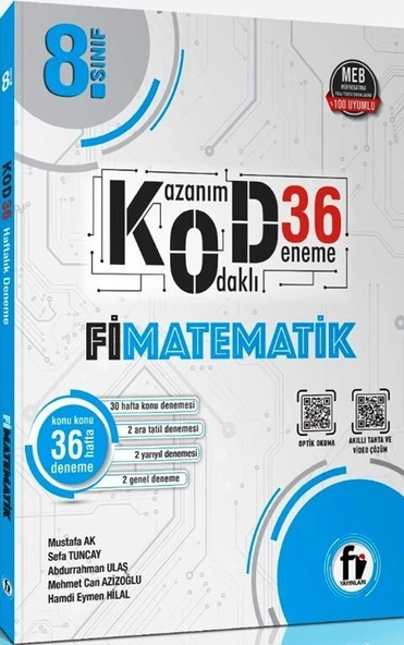Fi Yayınları 8. Sınıf Matematik Kod 36 Deneme ürün görseli 1