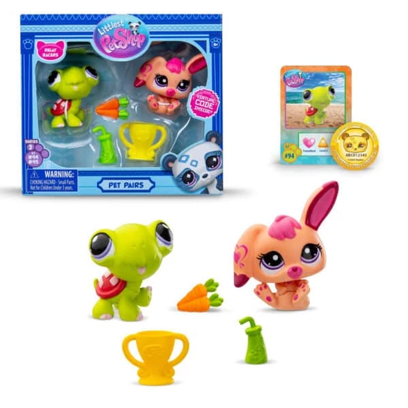 Hasbro Littlest Pet Shop 2'li Paketa 00587 G7#94-G7#95 KAPLUMBAĞA-TAVŞAN ürün görseli 1