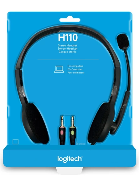 Logitech H110 Mikrofonlu Kulak Üstü Kulaklık - Resim 4