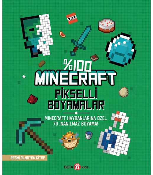 %100 Minecraft Pikselli Boyamalar ürün görseli 1