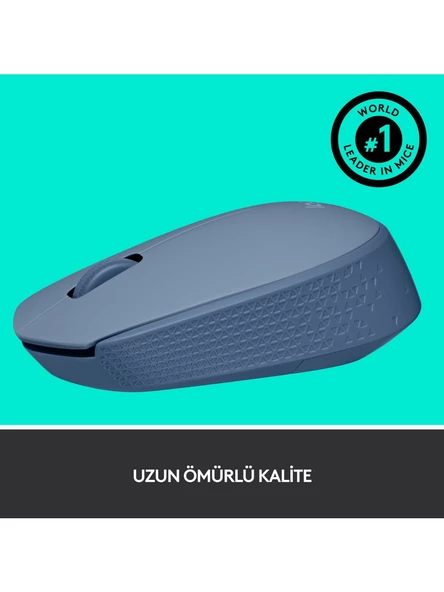 Logitech M171 910-006866 Mavi-Gri Optik Kablosuz Mouse - Resim 2