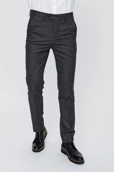 Gri Comfort Fit Rahat Kesim Klasik Pantolon 1003225158 ürün görseli 1
