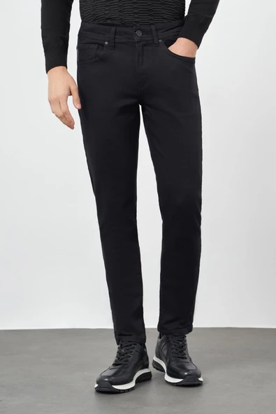 Düz Cord Pamuklu 5 Cep Slim Fit Casual Denim Pantolon 1023245250 ürün görseli 1