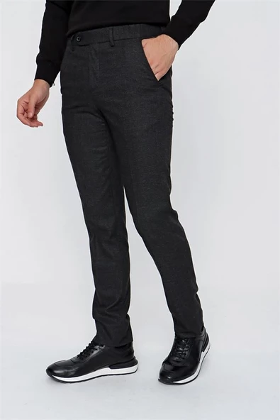Siyah Comfort Fit Rahat Kesim Klasik Pantolon 1003225158 ürün görseli 1