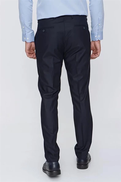 Lacivert Yandan Cepli Basic Slim Fit Pantolon 1003220013 - Resim 5