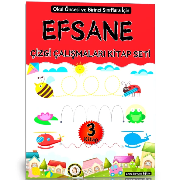 Efsane Çizgi Çalışmaları Kitap Seti (Okul Öncesi ve Birinci Sınıflar İçin) ürün görseli 1