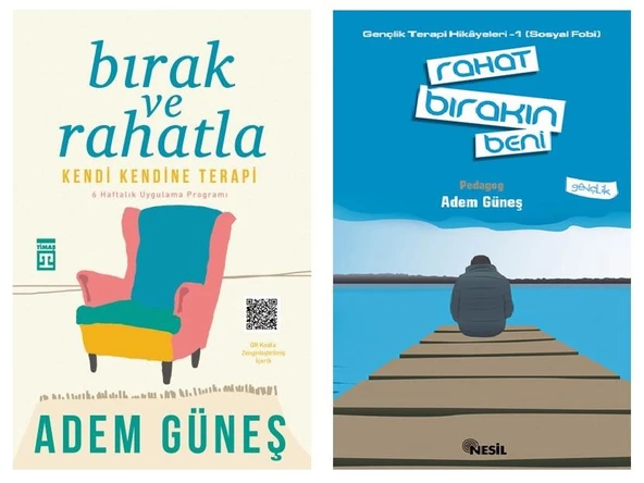 Adem Güneş Bırak ve Rahatla + Rahat Bırakın Beni 2 Kitap ürün görseli 1