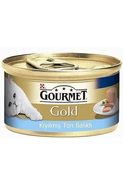 Gourmet Gold Kıyılmış Ton Balıklı Konserve Yetişkin Kedi Maması 85 G ürün görseli 1