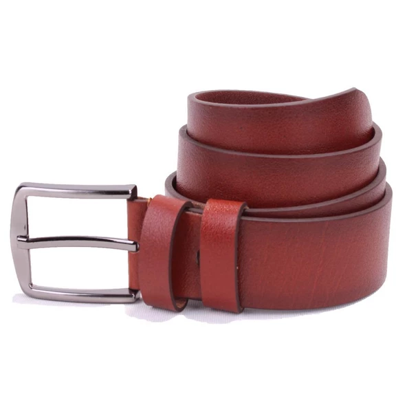 Dagoster DMK26-467DG Taba 4 cm Hakiki Deri Erkek Kemer ürün görseli 1