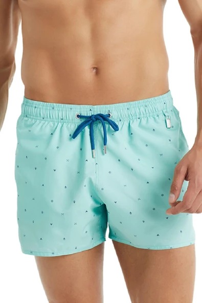 Blackspade 10404 Erkek Mint Rengi Şort Mayo - Resim 4