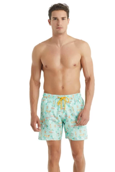 Blackspade 10416 Erkek Baskılı Şort Mayo ürün görseli 1